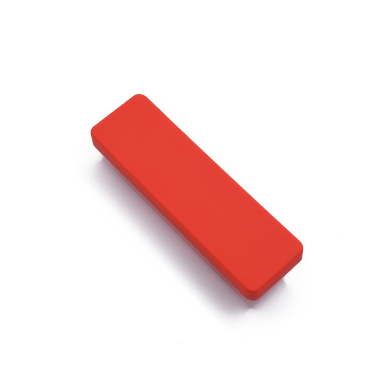 РАЧКА ДЕТСКА ГУМИРАНА ПРАВОАГОЛНА ЦРВЕНА 64ММ.