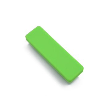 РАЧКА ДЕТСКА ГУМИРАНА ПРАВОАГОЛНА ЗЕЛЕНА 64ММ.