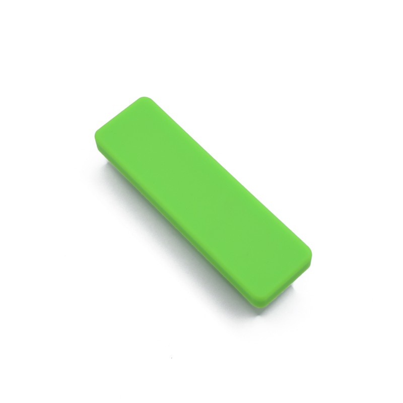 РАЧКА ДЕТСКА ГУМИРАНА ПРАВОАГОЛНА ЗЕЛЕНА 64ММ.