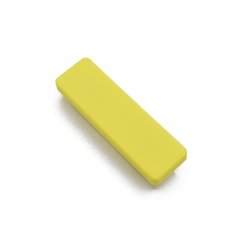 РАЧКА ДЕТСКА ГУМИРАНА ПРАВОАГОЛНА ЖОЛТА 64ММ.