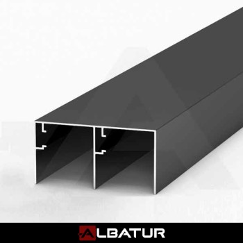 ГОРНА И ДОЛНА ШИНА АЛБАТУР 1М.ЦРНА МАТ
