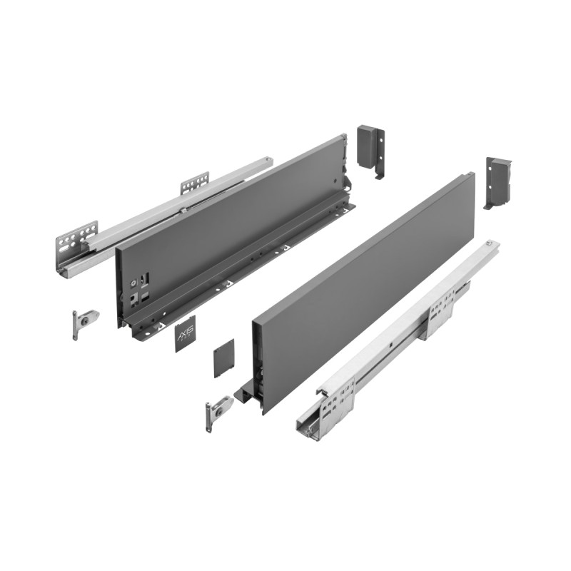 СИСТЕМ ЗА ФИОКИ AXISPRO 500mm АНТРАЦИТ – СРЕДНА H116 (PB-AXISPRO-KPL500B)