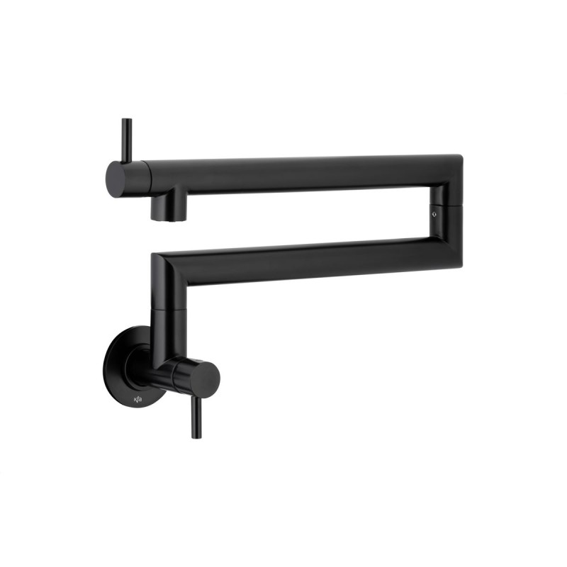 DUERO POT FILLER BLACK артикулирана кујнска батерија