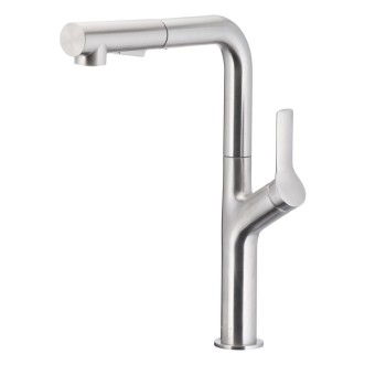 DUERO DESIGN INOX стоечка кујнска батерија со ротирачки и извлекувачки излив