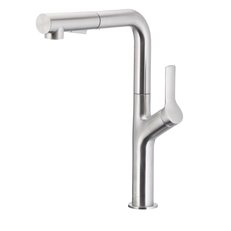 DUERO DESIGN INOX стоечка кујнска батерија со ротирачки и извлекувачки излив