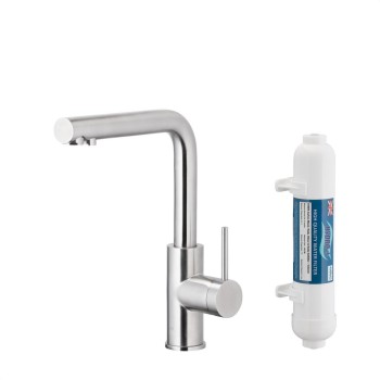 DUERO PURE BASIC INOX кујнска батерија со филтер за вода