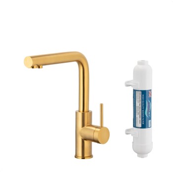 DUERO PURE BASIC GOLD кујнска батерија со филтер за вода