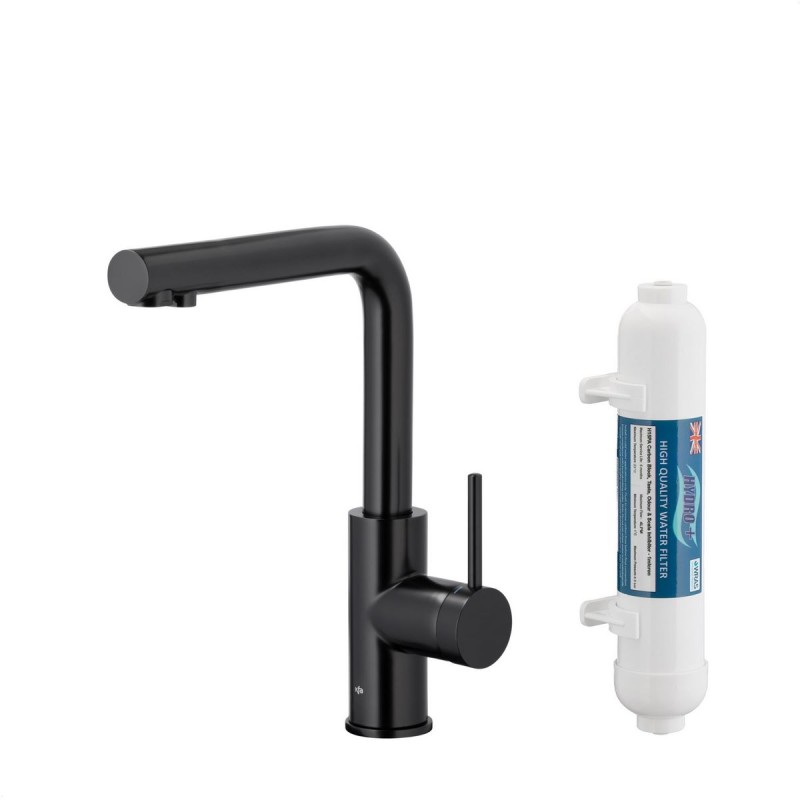 DUERO PURE BASIC BLACK кујнска батерија со филтер за вода