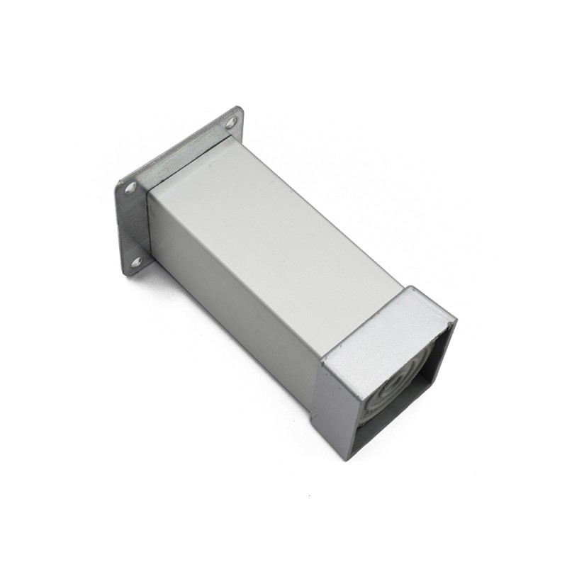 НОГАРКА КОЦКА АЛУМИНИУМ 100Х40Х40ММ СРЕБРЕНА