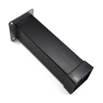 НОГАРКА КОЦКА АЛУМИНИУМ 150Х40Х40ММ ЦРНА