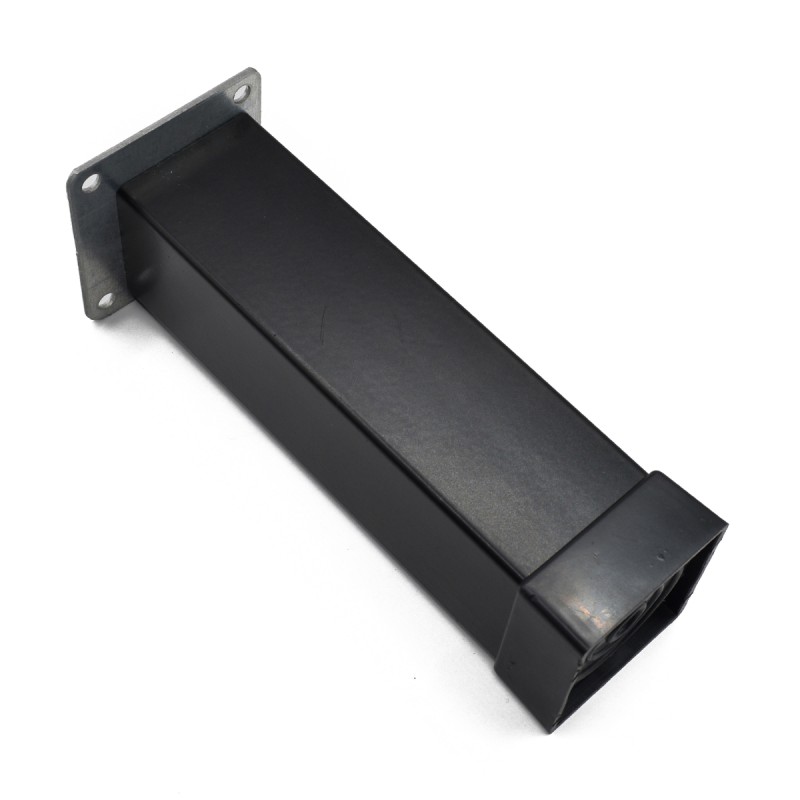 НОГАРКА КОЦКА АЛУМИНИУМ 150Х40Х40ММ ЦРНА