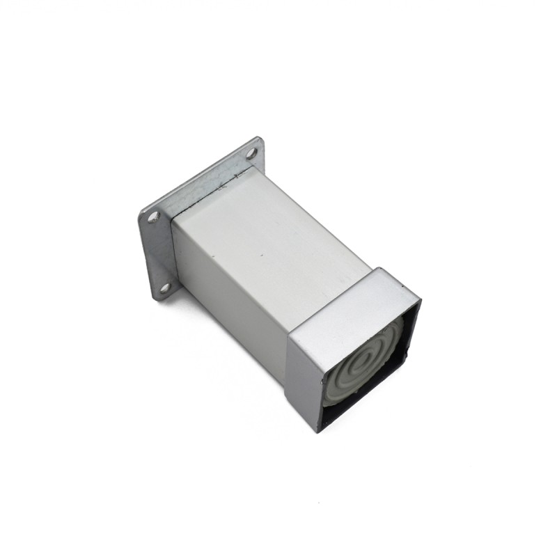 НОГАРКА КОЦКА АЛУМИНИУМ 80Х40Х40ММ СРЕБРЕНА