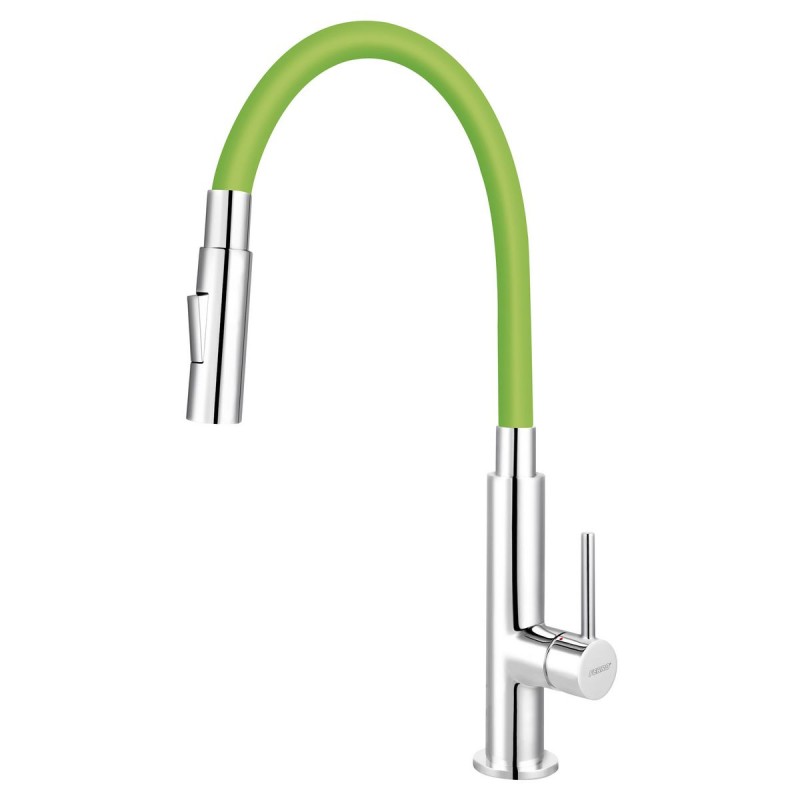 Zumba Slim 2F – стоечка славина за мијалник со флексибилна цевка, зелена боја