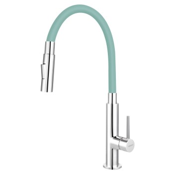 Zumba Slim 2F – стоечка славина за мијалник со флексибилна цевка, ментол боја